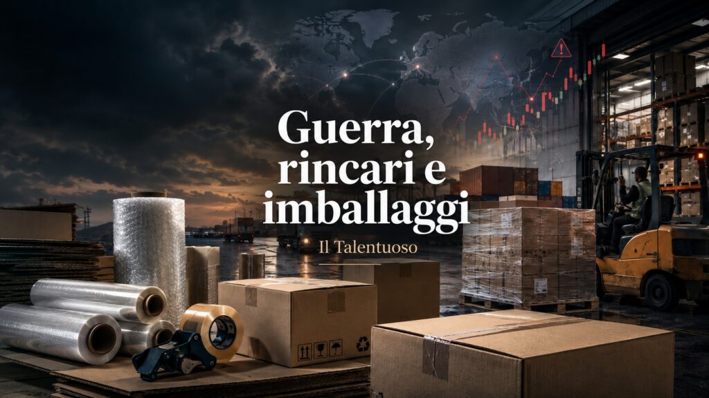 Guerra, rincari e imballaggi